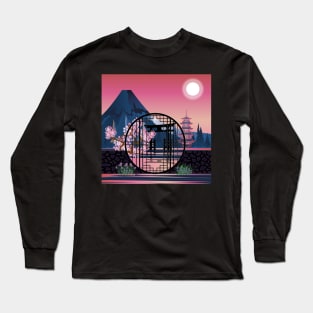 Moon gate in the garden Long Sleeve T-Shirt